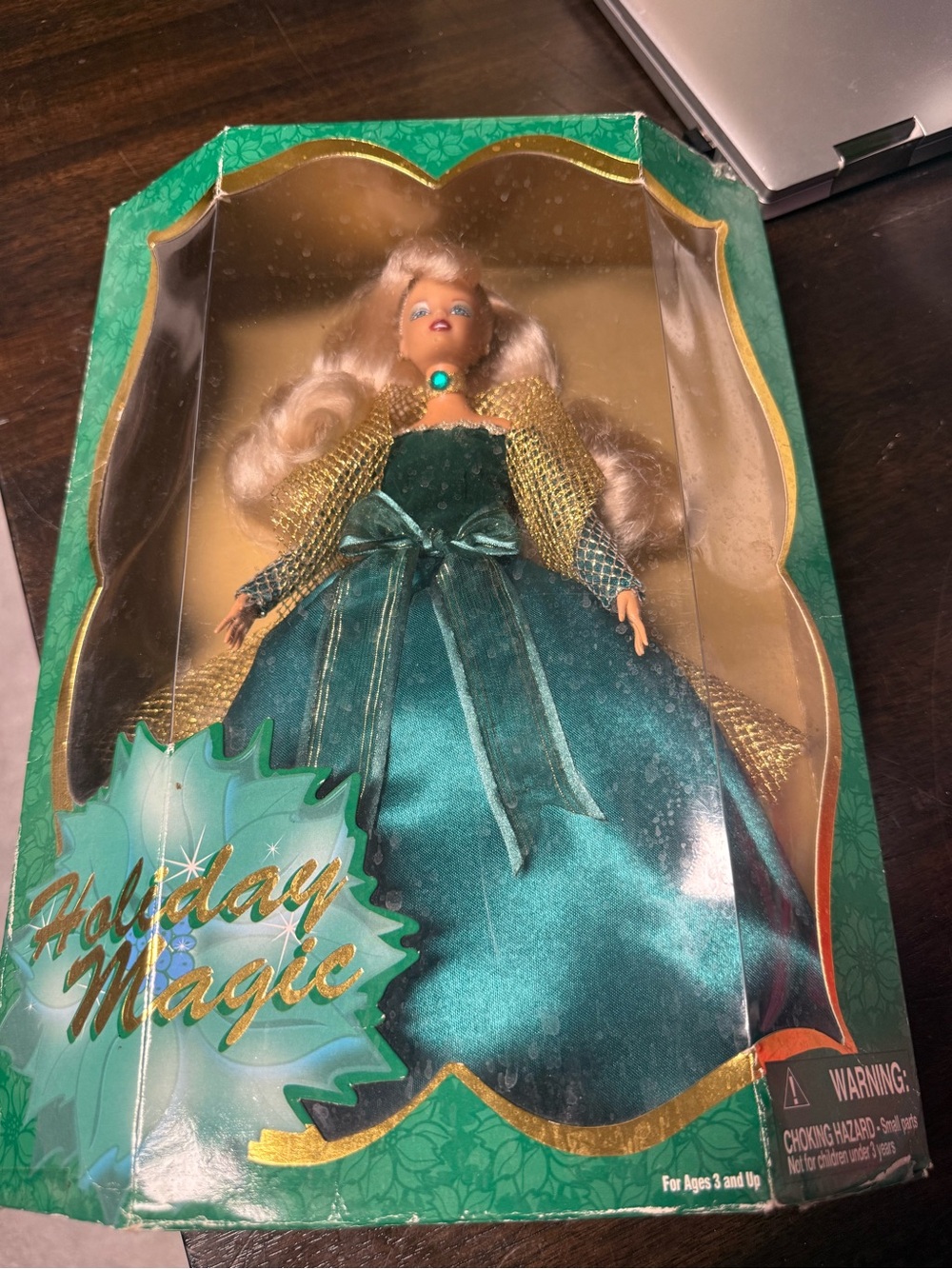 Mattel Holiday Magic Green & Gold Holiday Doll